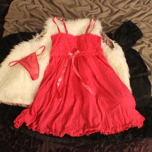 NWOT Fuchsia Babydoll Nighty Lingerie